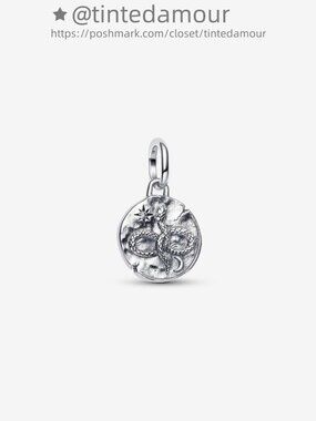 Pandora Infinity Snake Medallion Charm|Pendant